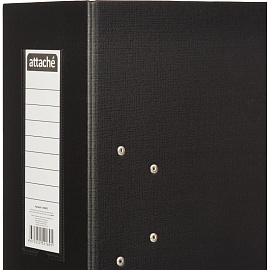 Папка-регистратор Attache 125 мм чёрная бумвинил/бумага