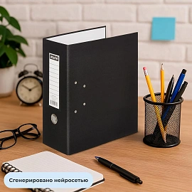 Папка-регистратор Attache 125 мм чёрная бумвинил/бумага