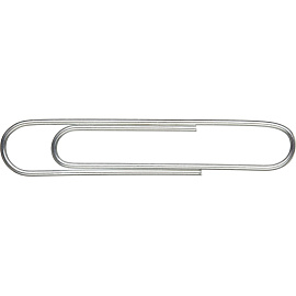 Скрепки канцелярские 50 мм Attache металлические оцинкованные (50 штук в упаковке)