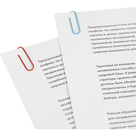 Скрепки канцелярские 33 мм Attache металлические с полимерным покрытием (50 штук в упаковке)