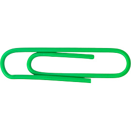 Скрепки канцелярские 33 мм Attache металлические с полимерным покрытием (50 штук в упаковке)