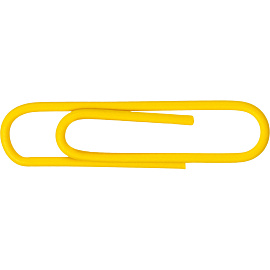 Скрепки канцелярские 33 мм Attache металлические с полимерным покрытием (100 штук в упаковке)