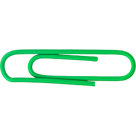 Скрепки канцелярские 33 мм Attache металлические с полимерным покрытием (100 штук в упаковке)