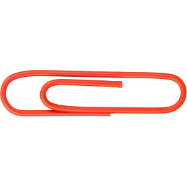 Скрепки канцелярские 33 мм Attache металлические с полимерным покрытием (100 штук в упаковке)