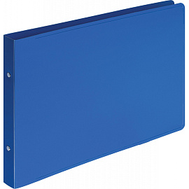 Папка на 2-х кольцах Attache 27 мм горизонтальная синяя до 200 листов