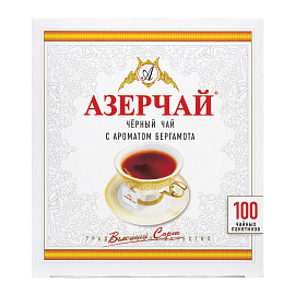 Чай черный Азерчай Букет 100 пакетиков (бергамот)