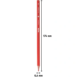 Карандаши цветные Milan 12 карандашей 12 цветов шестигранные