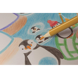 Карандаши цветные Milan 24 карандаша 24 цвета трёхгранные (0722324)