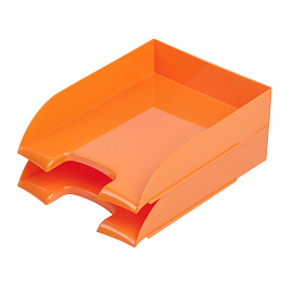 Лоток горизонтальный для бумаг Attache Fantasy пластиковый оранжевый