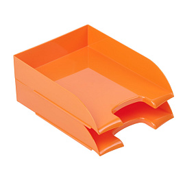 Лоток горизонтальный для бумаг Attache Fantasy пластиковый оранжевый