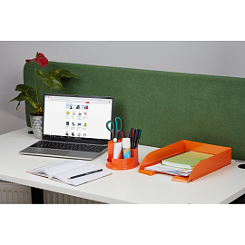 Лоток горизонтальный для бумаг Attache Fantasy пластиковый оранжевый