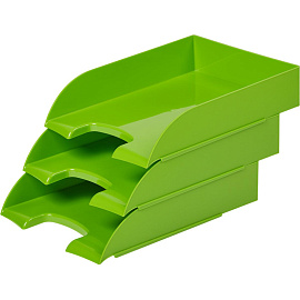 Лоток горизонтальный для бумаг Attache Fantasy зеленый