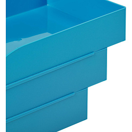 Лоток горизонтальный для бумаг Attache Fantasy пластиковый голубой