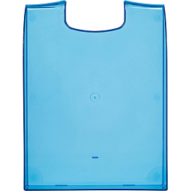 Лоток горизонтальный для бумаг Attache пластиковый синий скругленный (4 штуки в упаковке)