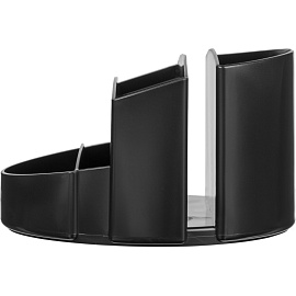 Подставка-органайзер для канцелярских принадлежностей Attache Office 8 отделений черная 8x13x13 см