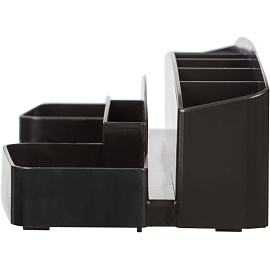 Подставка-органайзер для канцелярских принадлежностей Attache Office 10 отделений черная 9.5x25x6 см