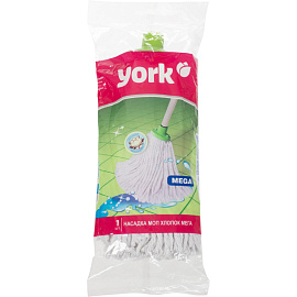 Насадка МОП для веревочной швабры York Мега хлопок/полиэстер 30x11 см