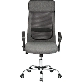 Кресло для руководителя Easy Chair 589 TC серое (сетка/ткань, металл)