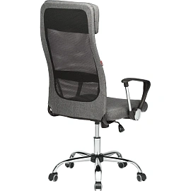 Кресло для руководителя Easy Chair 589 TC серое (сетка/ткань, металл)