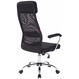 Кресло для руководителя Easy Chair 591 TC чёрное (сетка/ткань, металл)