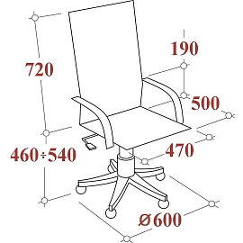 Кресло для руководителя Easy Chair 591 TC чёрное (сетка/ткань, металл)