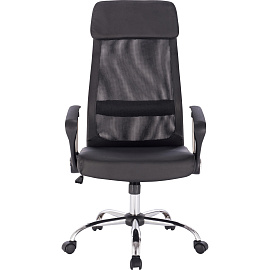 Кресло для руководителя Easy Chair 589 TPU чёрное (искусственная кожа/сетка, металл)