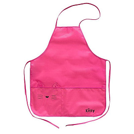 Фартук для труда Комус Класс Kitty розовый с нарукавниками