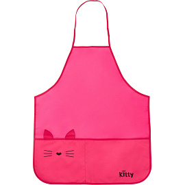Фартук для труда Комус Класс Kitty розовый с нарукавниками