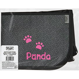 Фартук для труда Комус Класс (№1 School) Panda черный с нарукавниками