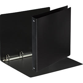 Папка на 4-х кольцах Attache 32 мм черная до 200 листов (пластик 0.45 мм)