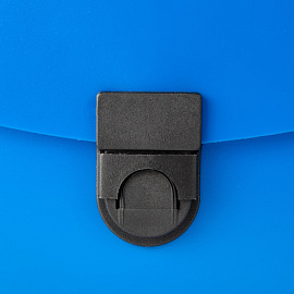 Папка-портфель пластиковая Attache A4 синяя (31.7х24 см, 1 отделение)