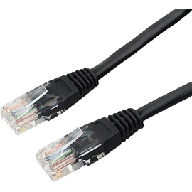 Патч-корд витая пара Cablexpert PP12-3M/BK 5e 3 м