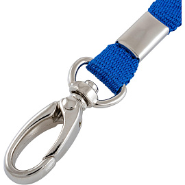 Держатель для бейджа на карабине синий