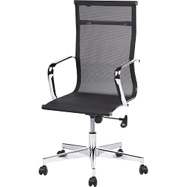 Кресло для руководителя Easy Chair 710 T черное (сетка, металл)