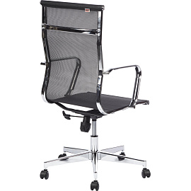 Кресло для руководителя Easy Chair 710 T чёрное (сетка, металл)