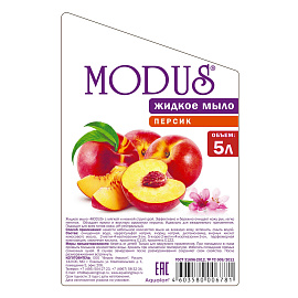 Мыло жидкое Modus Персик 5000 мл фото Мыло жидкое Modus Персик 5000 мл