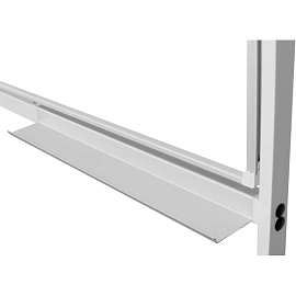 Доска магнитно-маркерная Attache (Attache Economy) Twist 100x120 см односекционная с лаковым покрытием (на колёсиках, полочка для маркеров)