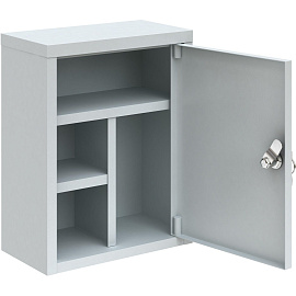 Аптечка металлическая медицинская Пакс металл АМ-1 (серый, 300х160х380 мм)