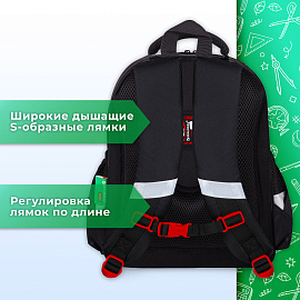 Ранец BRAUBERG KIDS STANDARD, 2 отделения, Terrible fighters, 36х28х14 см, 273146