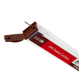 Грифели для механических карандашей Faber-Castell "Polymer", 12шт., 0,5мм, 2B фото Грифели для механических карандашей Faber-Castell "Polymer", 12шт., 0,5мм, 2B