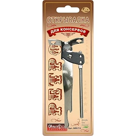 Открывалка для консервов Мультидом Ретро нержавеющая сталь 150 мм (артикул производителя 57.5)