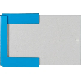 Папка для бумаг с завязками 300 г/кв.м мелованная синяя