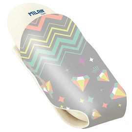 Ластик Milan Pastel Sugar Diamond из синтетического каучука овальный 62x28x12 мм