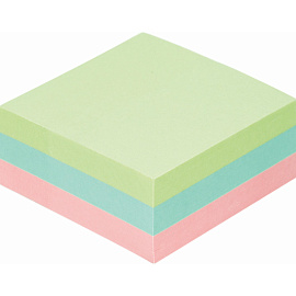 Стикеры Attache 51х51 мм пастельные 3 цвета (1 блок на 300 листов)