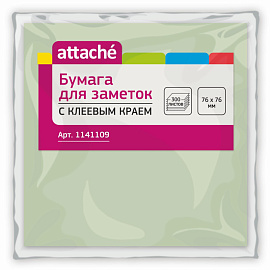 Стикеры Attache 76х76 мм пастельные 3 цвета (1 блок на 300 листов)