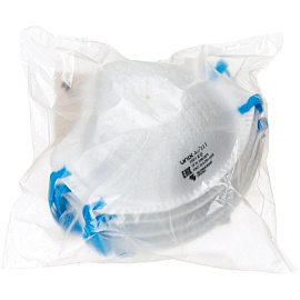 Респиратор UnixAir 111 противоаэрозольный без клапана FFP1 RD до 4 ПДК (5 штук в упаковке)