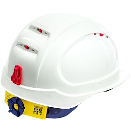 Каска защитная РОСОМЗ СОМЗ-19 Зенит Rapid белая с храповым механизмом (719817)