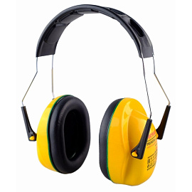 Наушники противошумные РОСОМЗ СОМЗ-9 Стальной Гепард стандартное оголовье 28 дБ желтые (60900)