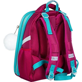 Ранец №1 School Basic Корги анатомический розовый с двумя отделениями