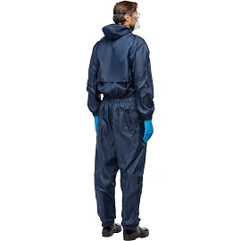 Комбинезон многоразовый с капюшоном Jeta Safety JPC75b синий 55 г/кв.м (размер XL)